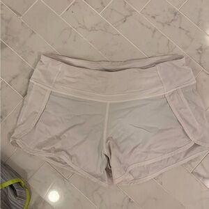 lululemon athletica white women's athletic shorts